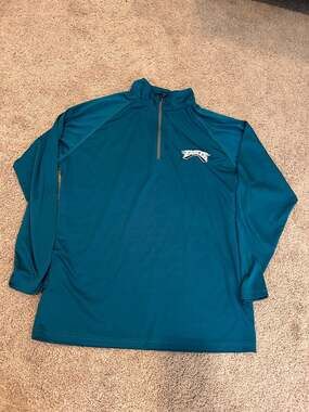 Dunbrooke Men’s Large Philadelphia Eagles NFL 1/4 Zip Pullover Sweater